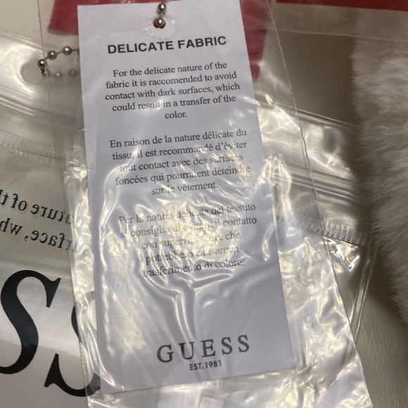 Guess leather Milky white AAmina Pu jacket - Picture 9 of 16